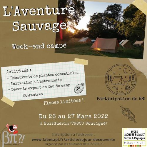 Séjour découverte l'aventure sauvage